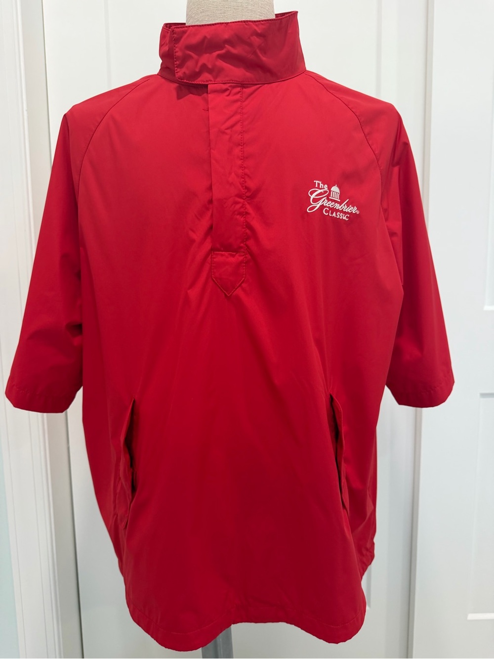 Ralph Lauren Polo Golf Greenbrier Classic Red Short Sleeve Windbreaker Shirt (XL